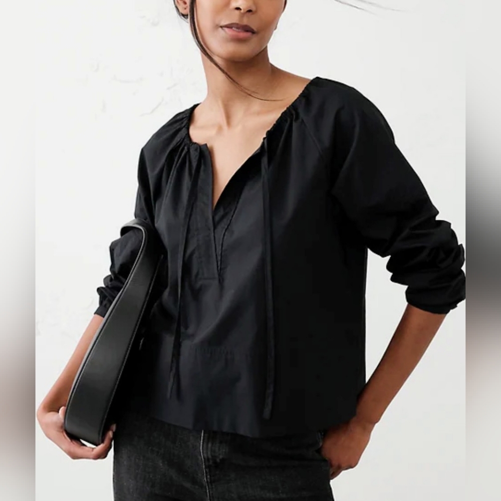 Banana Republic Shirred Popover Shirt